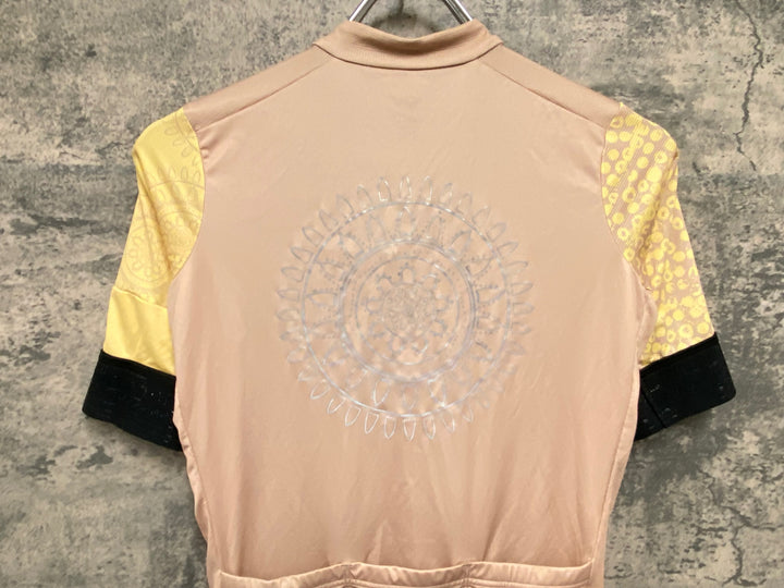 JM437 ラファ Rapha CONNECT TO COUNTRY PRO TEAM TRAINING JERSEY 半袖 サイクルジャージ 総柄 S
