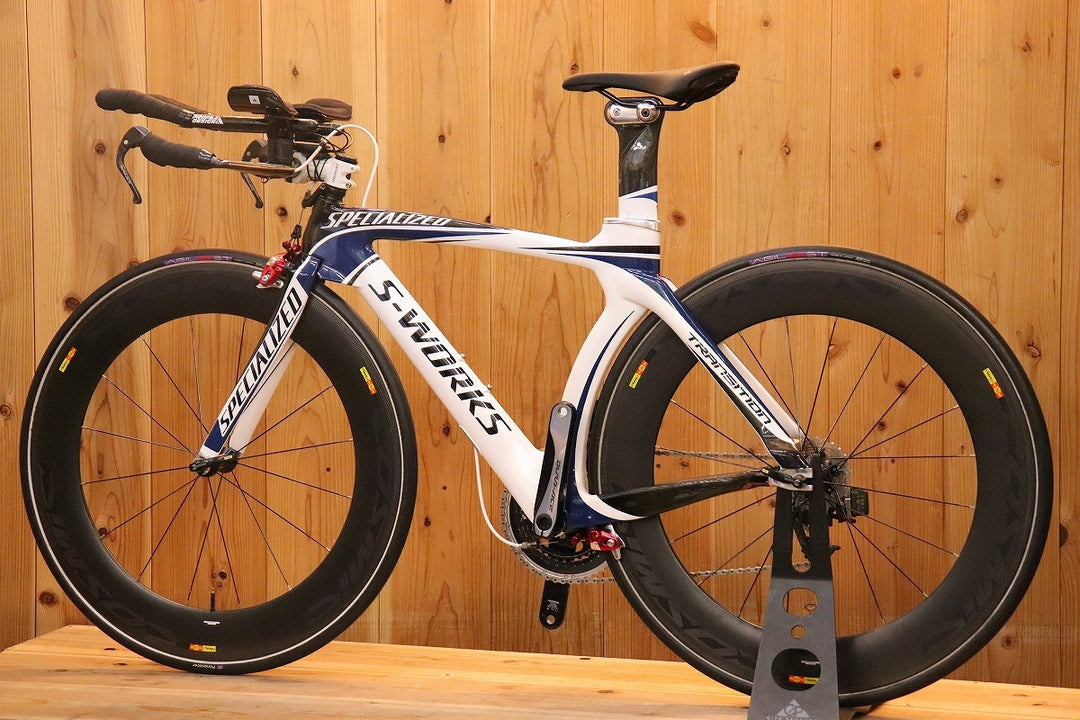 スペシャライズド SPECIALIZED エスワークス トランジション S-WORKS TRANSITION 2010年モデル XSサイズ スラム レッド E-TAP MIX 11S カーボン TTバイク 【芦屋店】