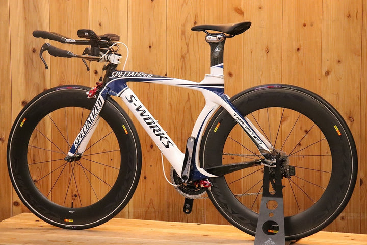 スペシャライズド SPECIALIZED エスワークス トランジション S-WORKS TRANSITION 2010年モデル XSサイズ スラム レッド E-TAP MIX 11S カーボン TTバイク 【芦屋店】