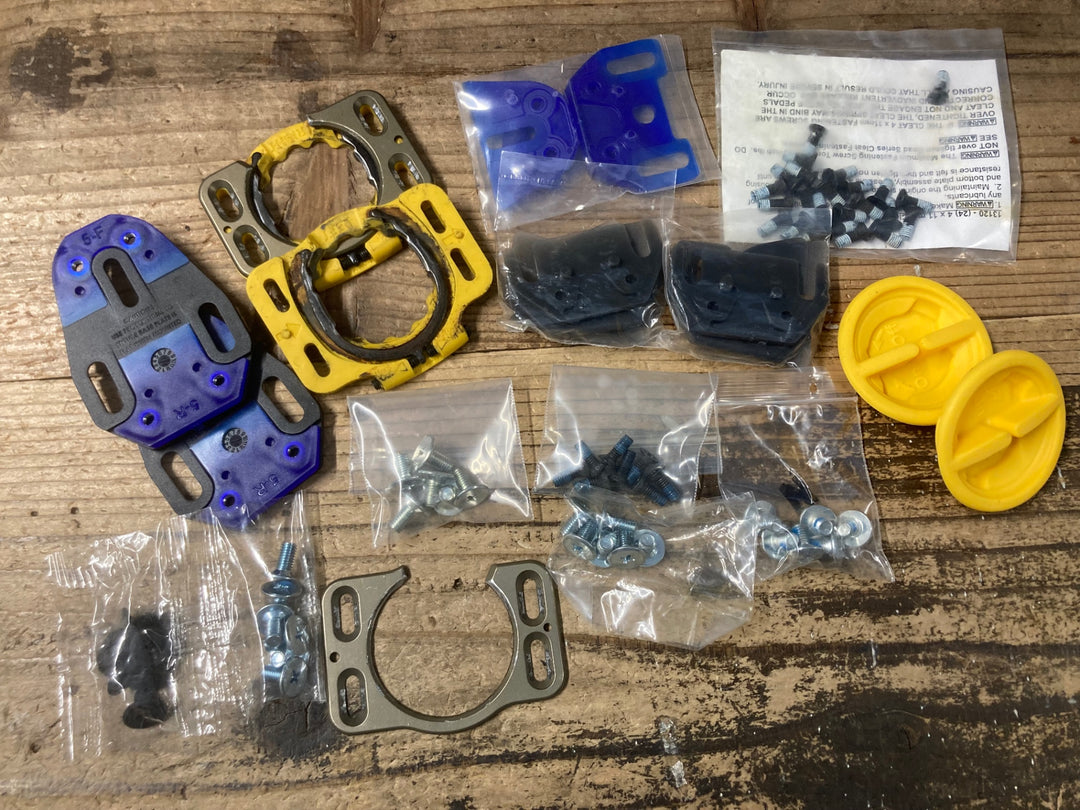 KN623 スピードプレイ SPEEDPLAY ZERO ビンディングペダル グレー セット ステンレスシャフト