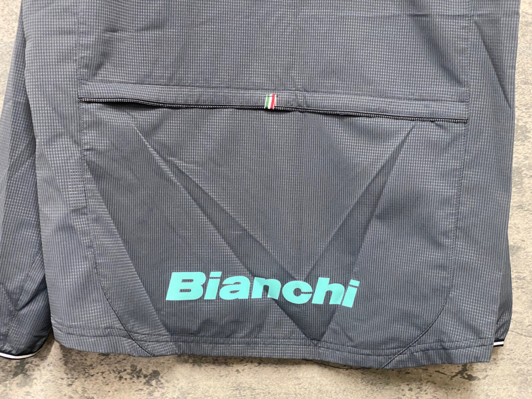 KG237 ビアンキ Bianchi 長袖 ウィンドブレーカー グレー M