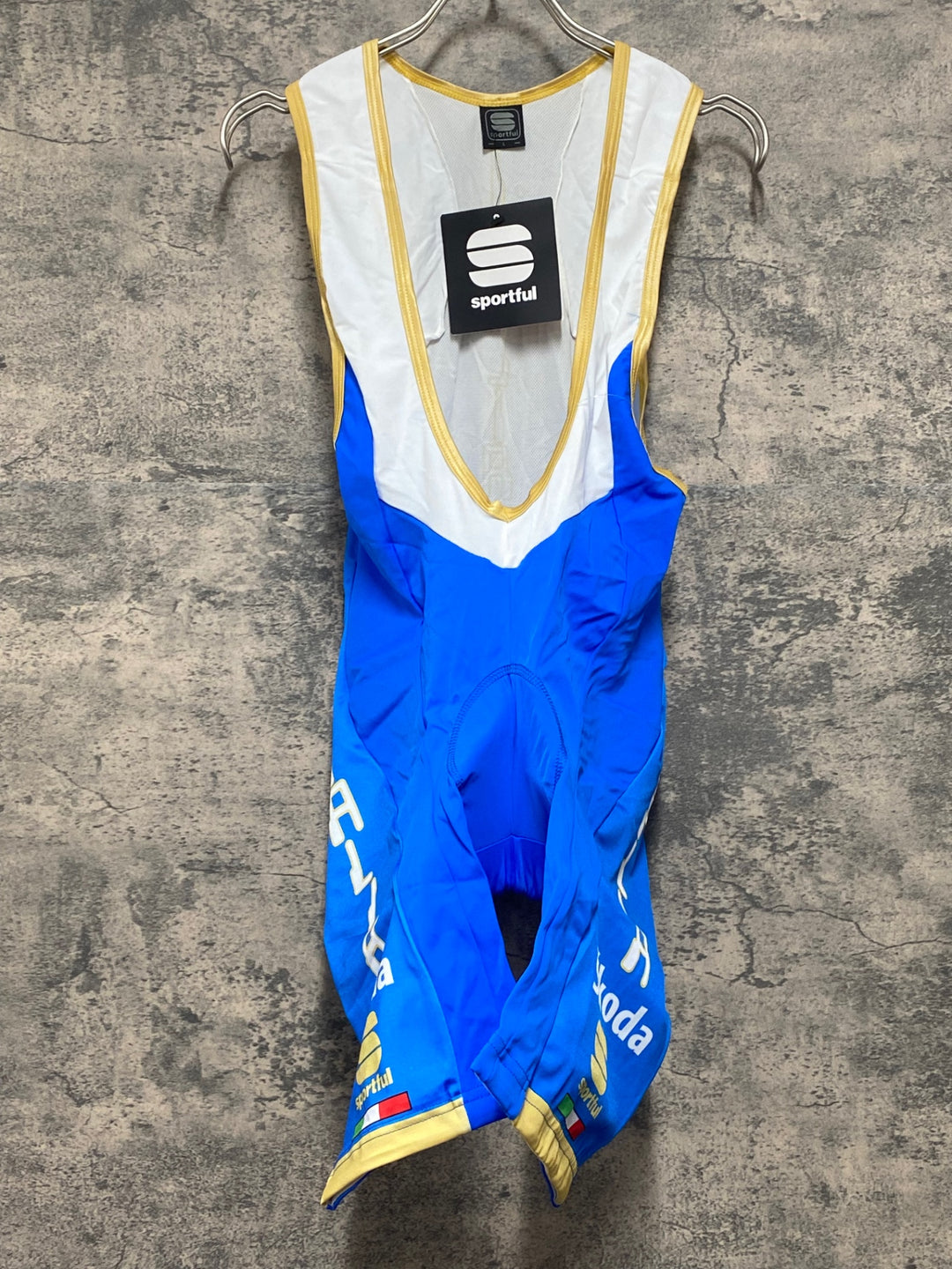JV541 スポーツフル sportful ビブショーツ 青 L ITALIA Skoda