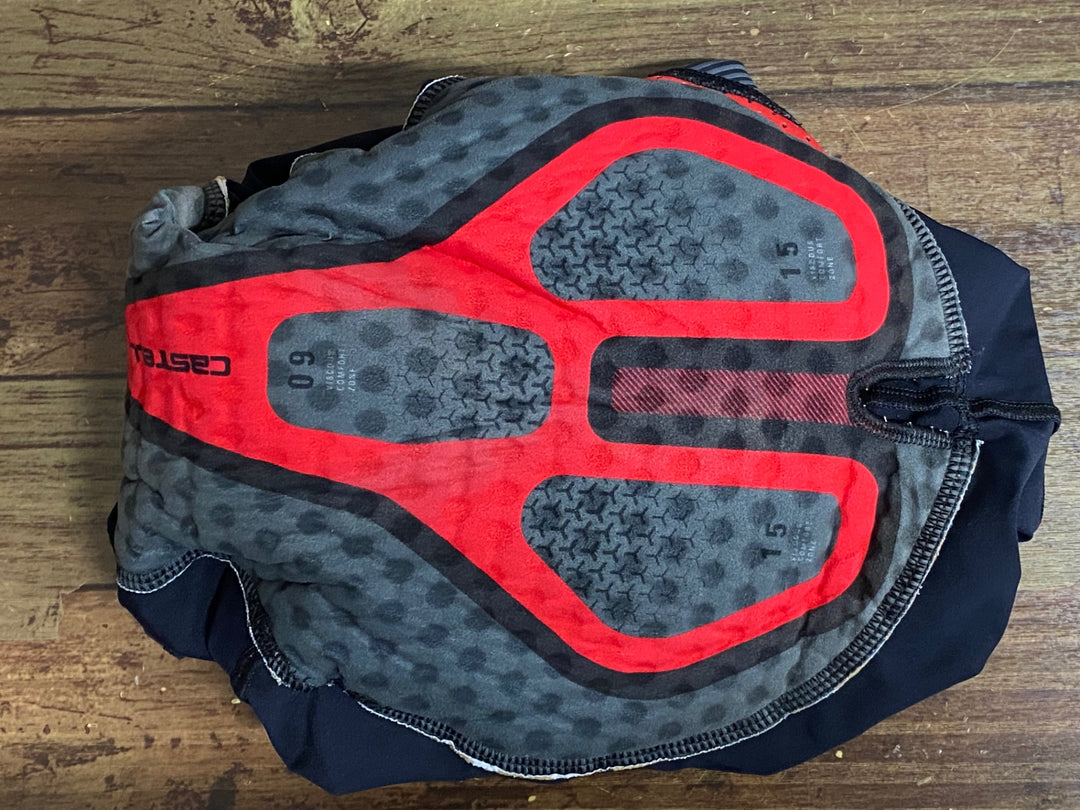 KB226 カステリ CASTELLI ビブショーツ 黒 L ※ほつれ