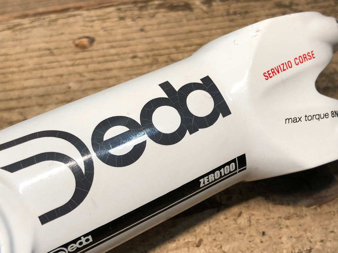 JI405 デダ Deda ZERO 100 SERVIZIO CORSE アルミ ステム 白 100mm Φ31.7 OS