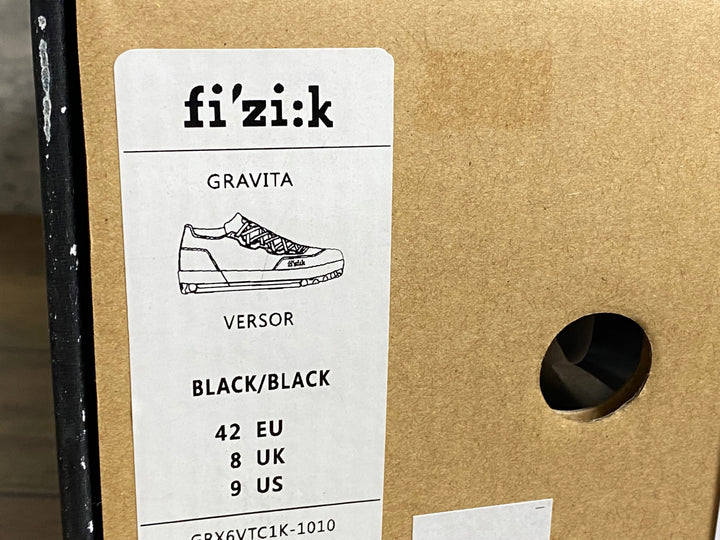 JY004 フィジーク fizik GRAVITA VERSOR shoes ビンディングシューズ 2穴 レース 黒 EU42