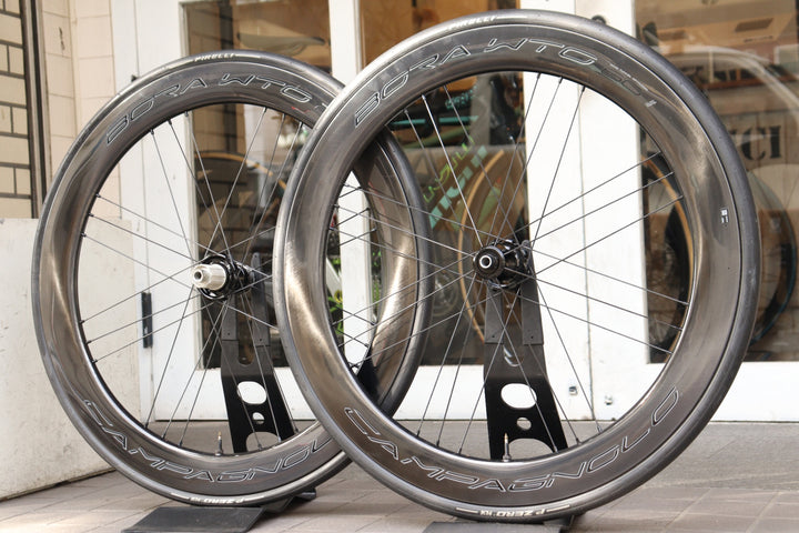 カンパニョーロ Campagnolo ボーラ BORA WTO 60 DB カーボン チューブレス ホイールセット シマノ11S/12S ワイドリム 19C 【横浜店】