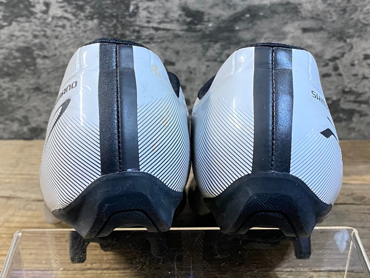 KG024 シマノ SHIMANO RC7 SH-RC700 S WIDE ビンディングシューズ 白 EU41