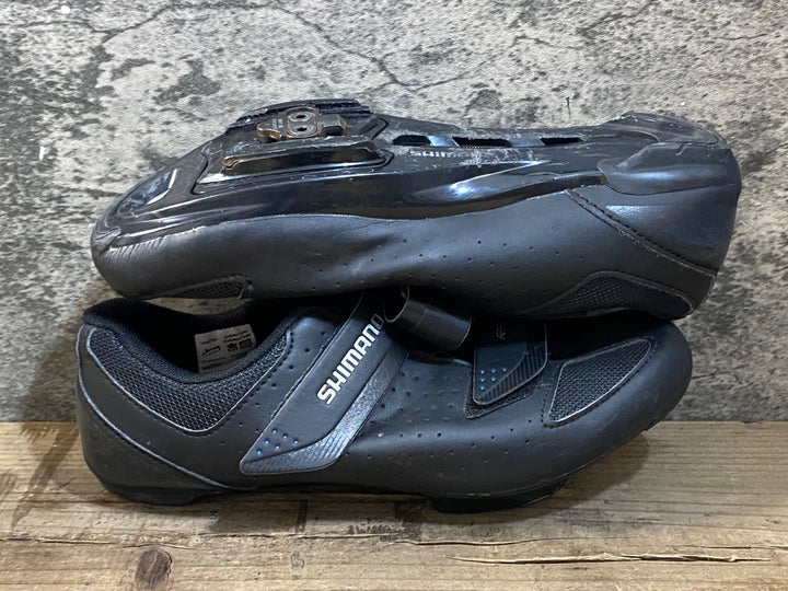 KG414 シマノ SHIMANO RP1 SHRP100-S L ビンディングシューズ 3穴 ブラック EU41 ※ペン字あり