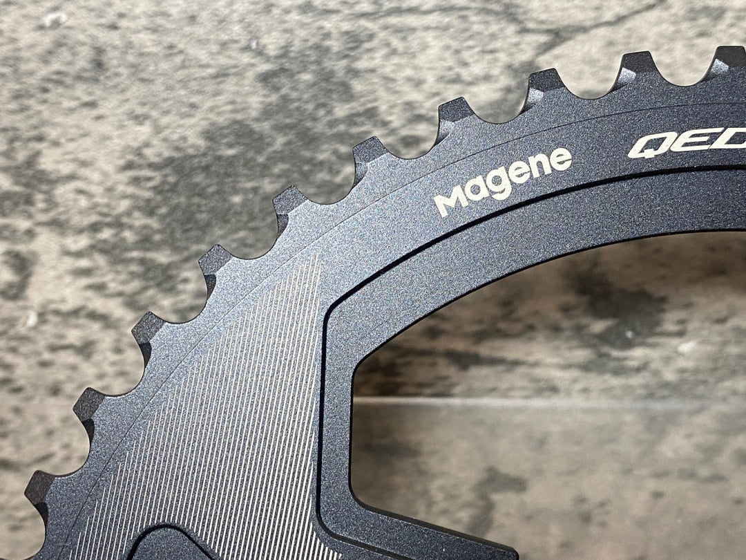 JU140 マージーン Magene QED スプリット チェーンリング 2枚セット 52/36T 12S用