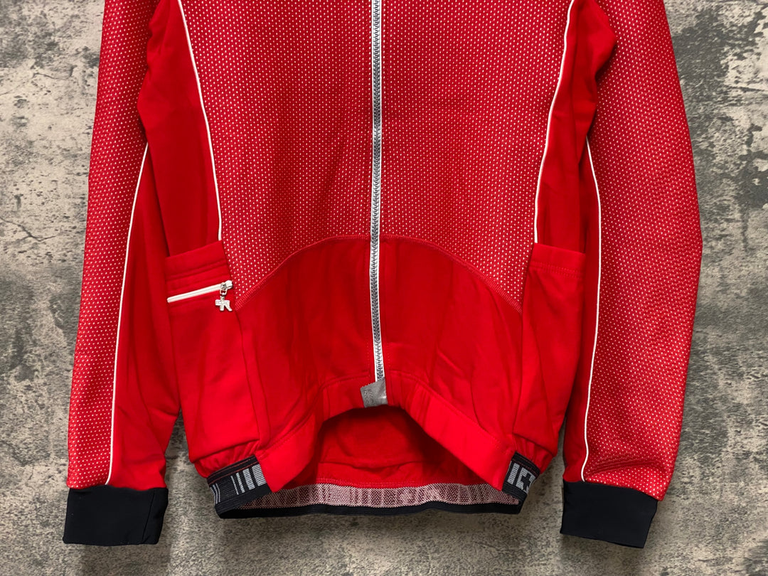 KG632 アソス assos AIRBLOCK 851 長袖 サイクルジャケット 赤 M 裏起毛