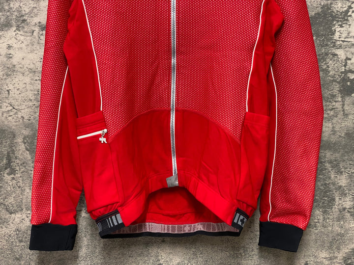 KG632 アソス assos AIRBLOCK 851 長袖 サイクルジャケット 赤 M 裏起毛