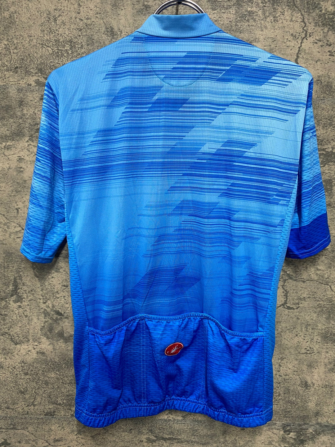 JQ890 カステリ CASTELLI ロッソコルサ ROSSOCORSA 半袖 サイクルジャージ 水色 L