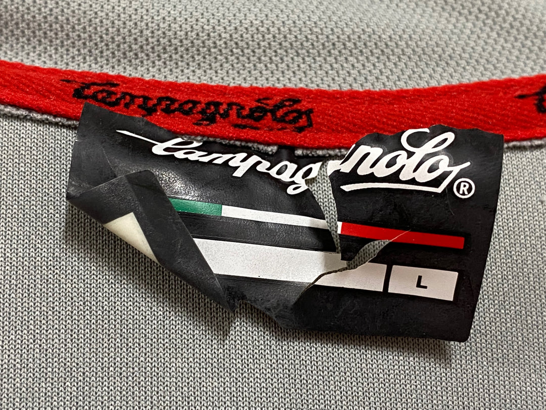 KG470 カンパニョーロ CAMPAGNOLO 半袖 サイクルジャージ オレンジ 白 L ※タグ劣化、破れあり