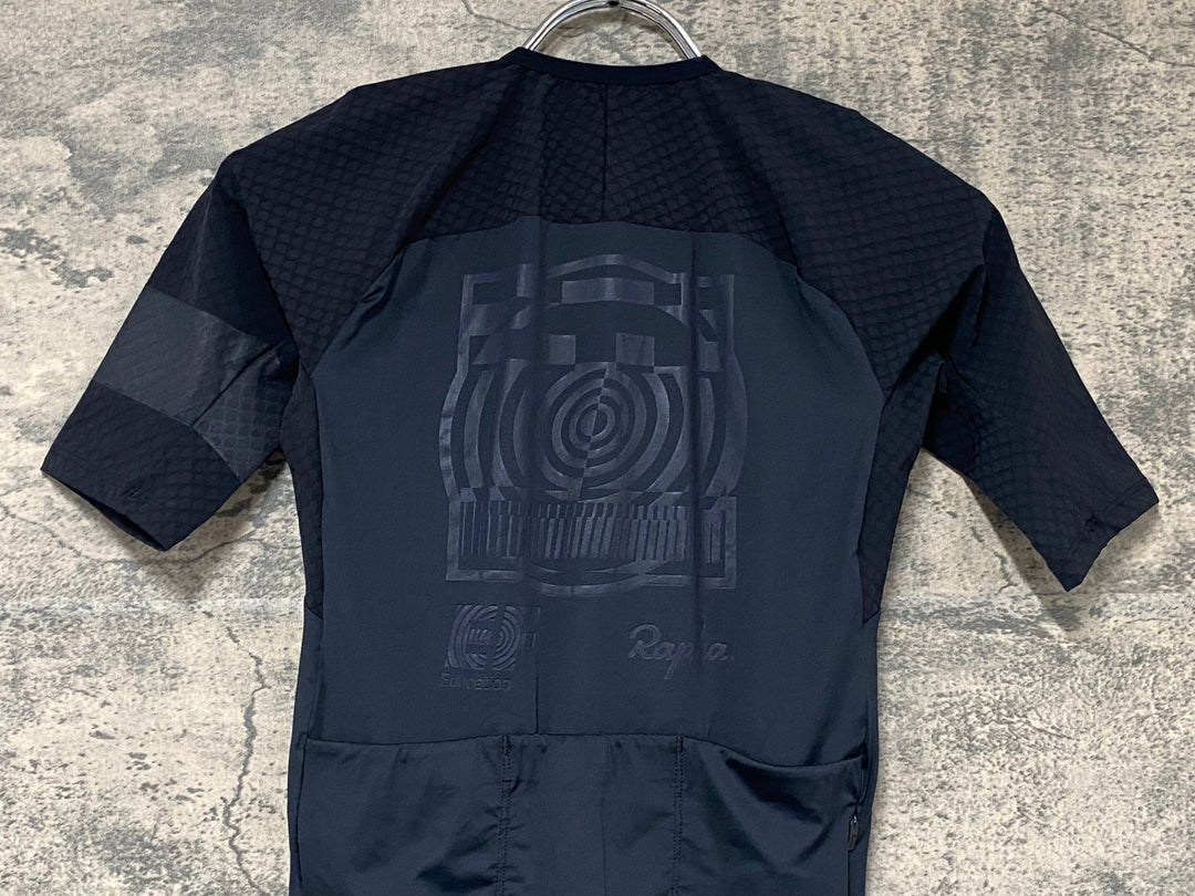 KJ684 ラファ Rapha MEN'S PRO TEAM AERO JERSEY - BLACKOUT 半袖 サイクルジャージ 黒 S