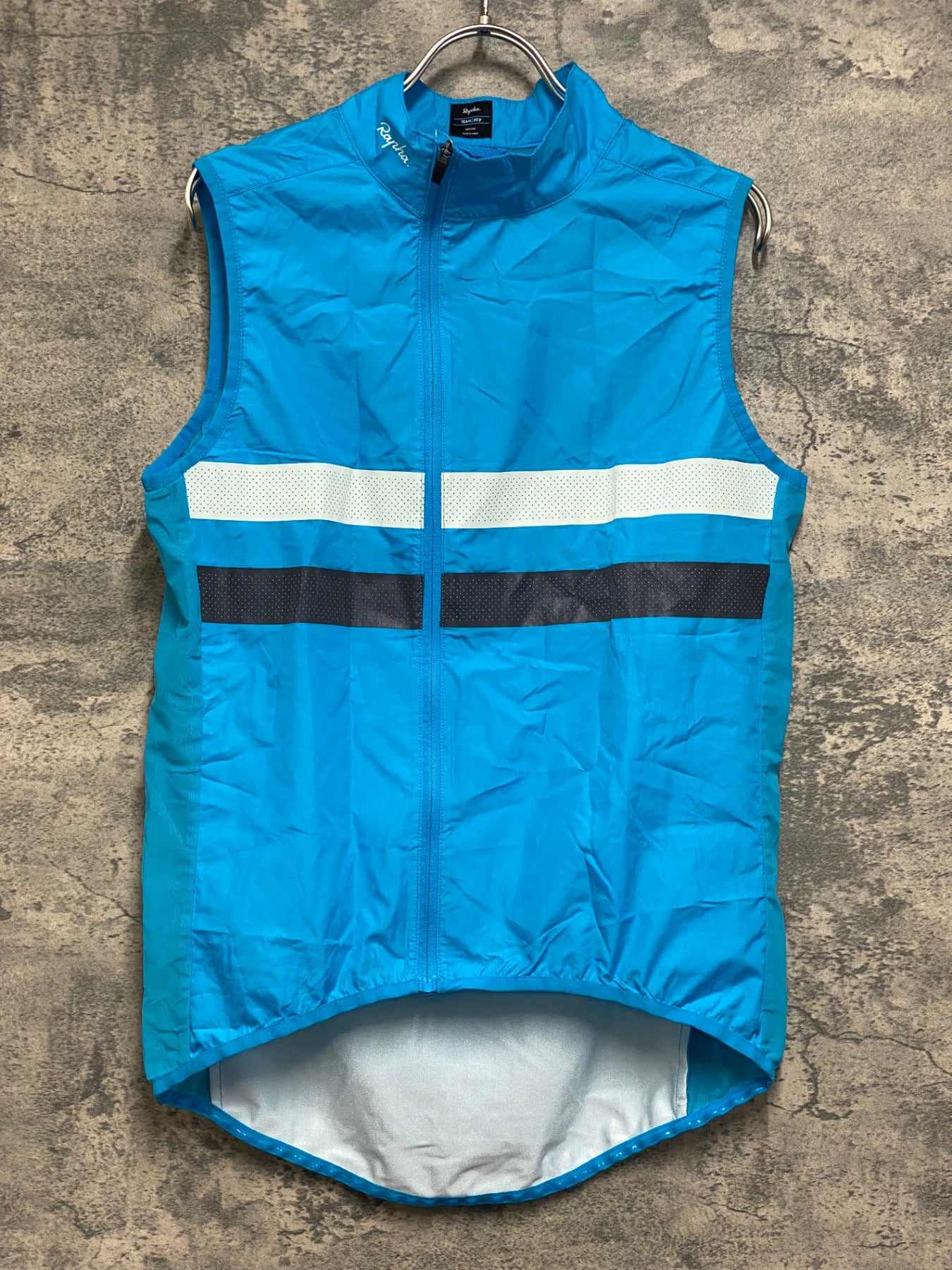 JO323 ラファ Rapha TRAINING BREVET GILET ジレ サイクルベスト 水色