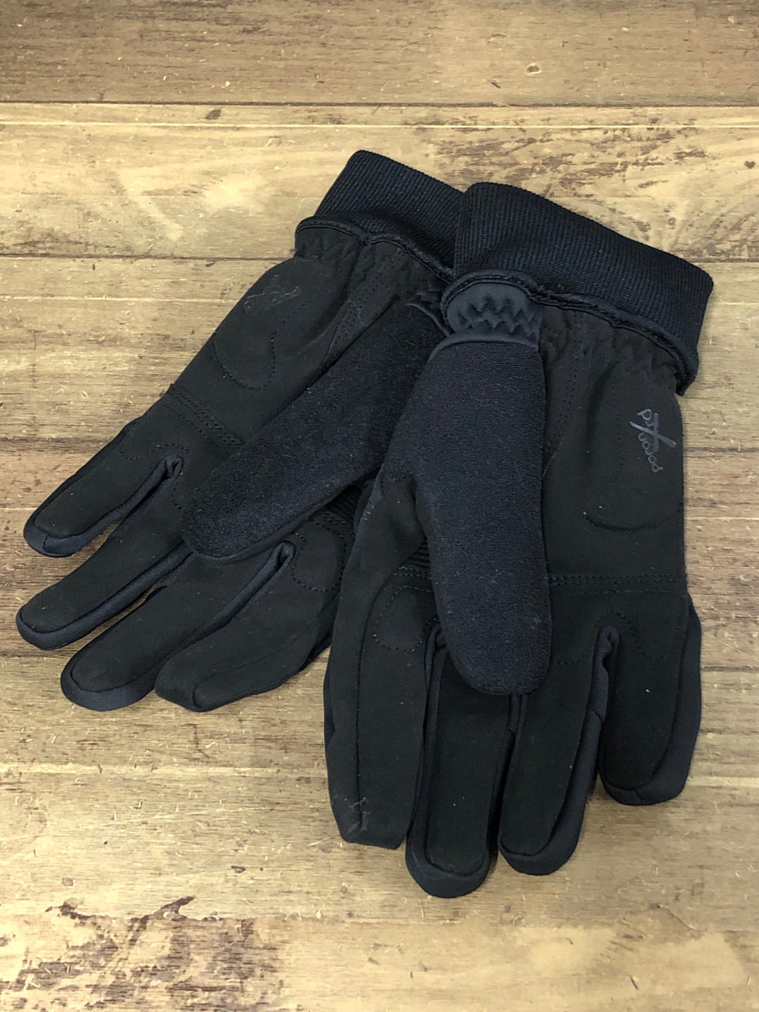 JK031 シマノ SHIMANO GORETEX 裏起毛 長指 サイクルグローブ 黒 M