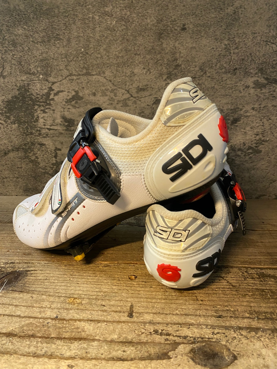 JP632 シディ SIDI GENIUS 5-FIT ビンディングシューズ 白 EU43 ※汚れあり