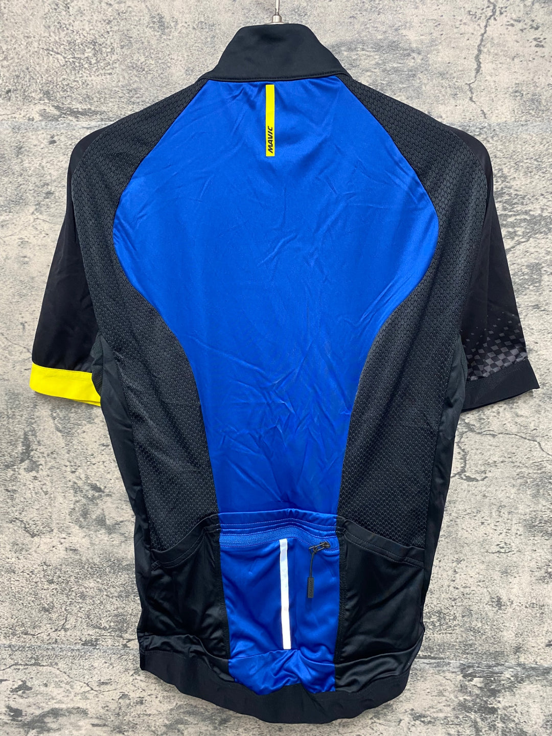 JW169 マヴィック MAVIC 半袖 サイクルジャージ 黒青 M