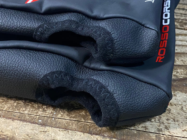 JO467 カステリ CASTELLI ROSSO CORSA シューズカバー 防水 M 黒