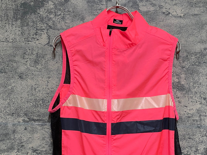 KF563 ラファ Rapha BREVET GILET サイクルベスト ジレ ピンク S リフレクト部擦れ