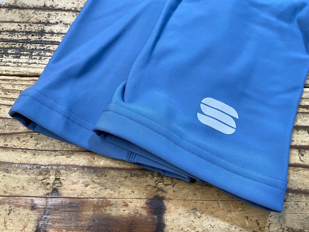 KJ844 スポーツフル sportful knee warmers 裏起毛 ニーウォーマー 青 L