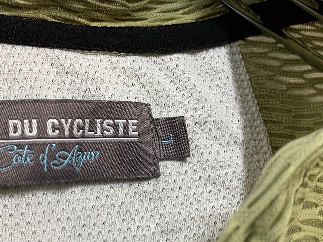 KR588 カフェドシクリステ Cafe du Cycliste CHRISTELLE Man 半袖 サイクルジャージ カーキ L