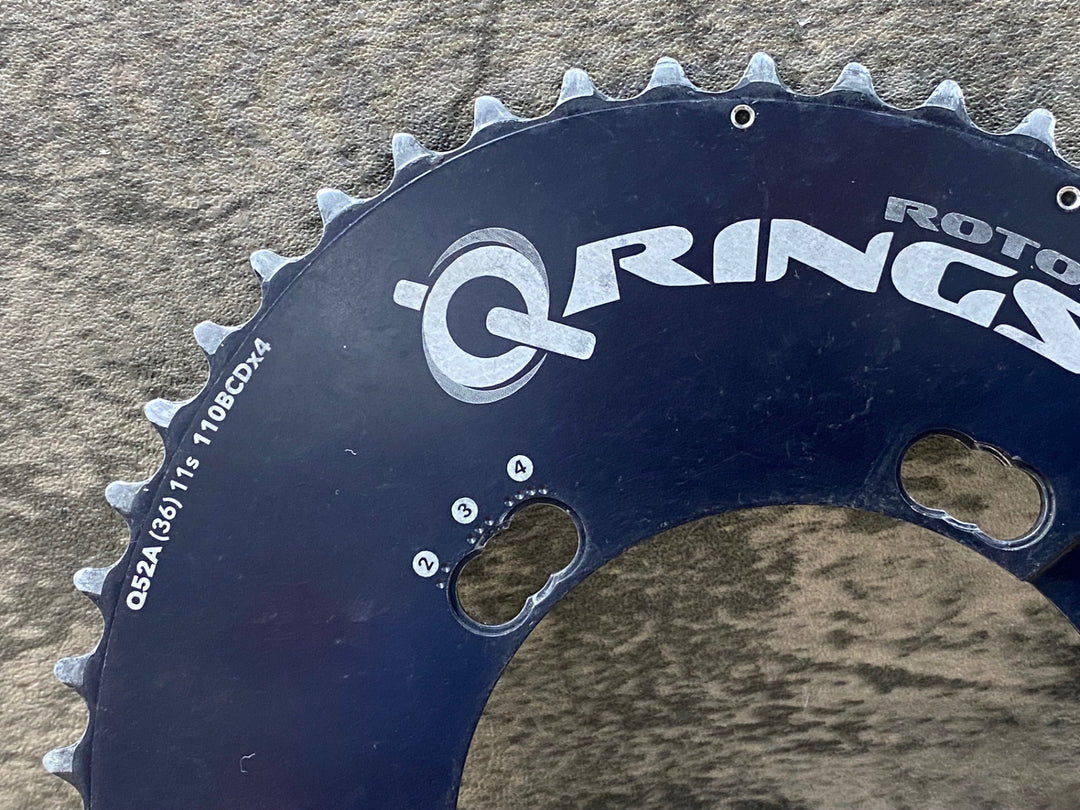 KL560 ローター ROTOR QRINGS チェーンリング 52/36T BCD110 4アーム