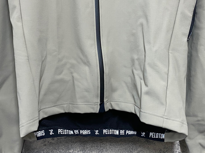 KK007 プロトンドパリ PELOTON DE PARIS BELGIAN SOFTSHELL JACKET 裏起毛 サイクルジャケット ベージュ XL