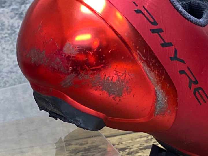 KI937 シマノ SHIMANO S-PHYER SHRC902M ビンディングシューズ 赤 EU43