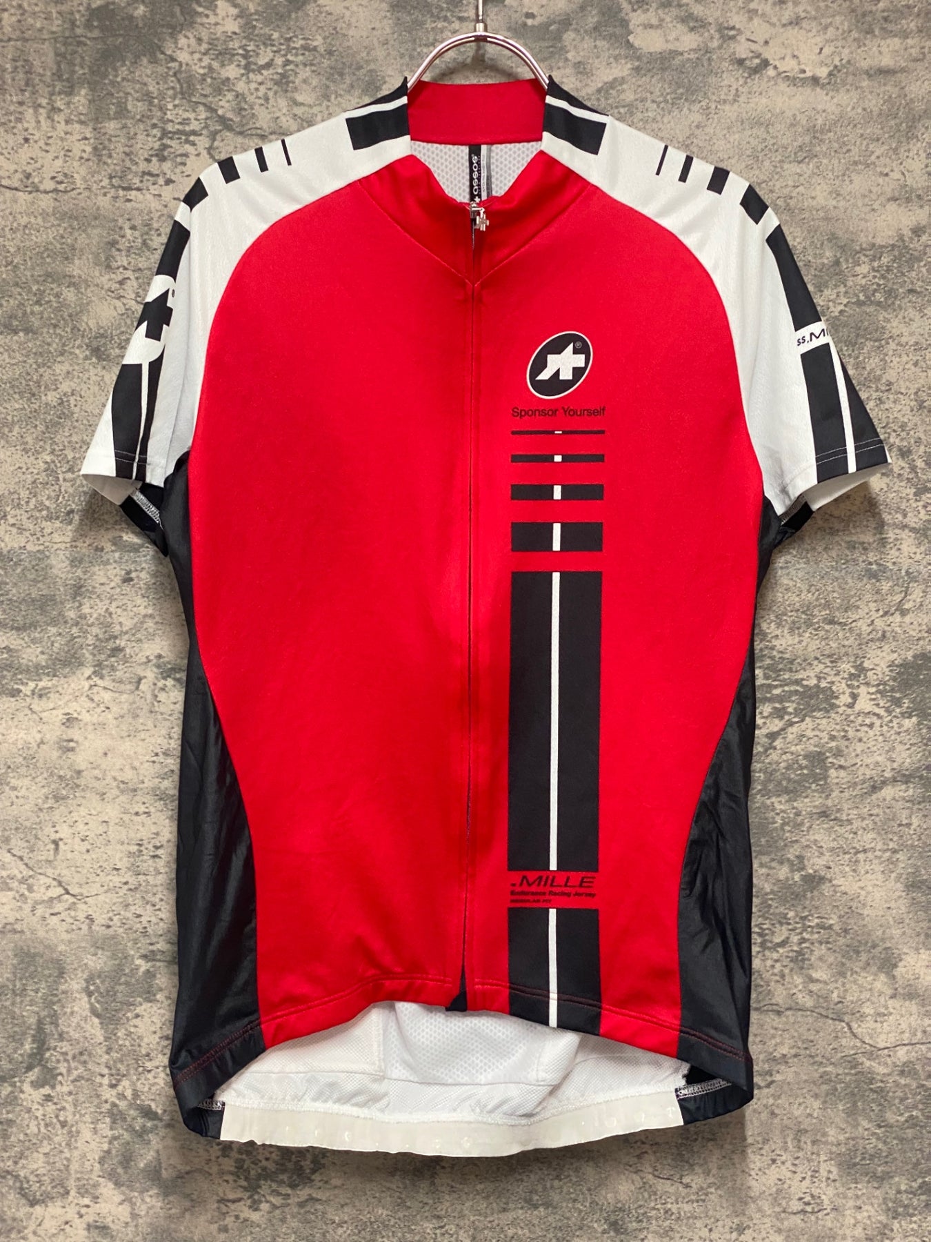 KB859 アソス assos SS.MILLE 半袖 サイクルジャージ 赤 白 M – BICI KB859 アソス assos SS.MILLE 半袖 サイクルジャージ 赤 白 M – BICI