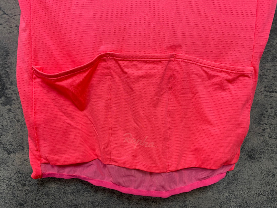 JY110 ラファ Rapha WOMEN'S FLYWEIGHT JERSEY 半袖 サイクルジャージ レディース ピンク S
