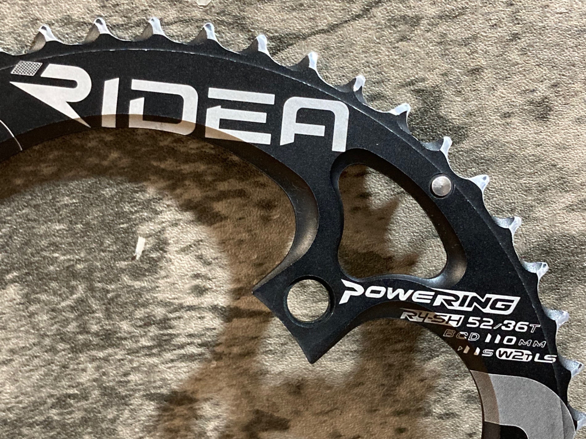RIDEA 楕円チェーンリング セット　52/36T JZ632 ライデア RIDEA POWERING 楕円 チェーンリングセット 52/36T