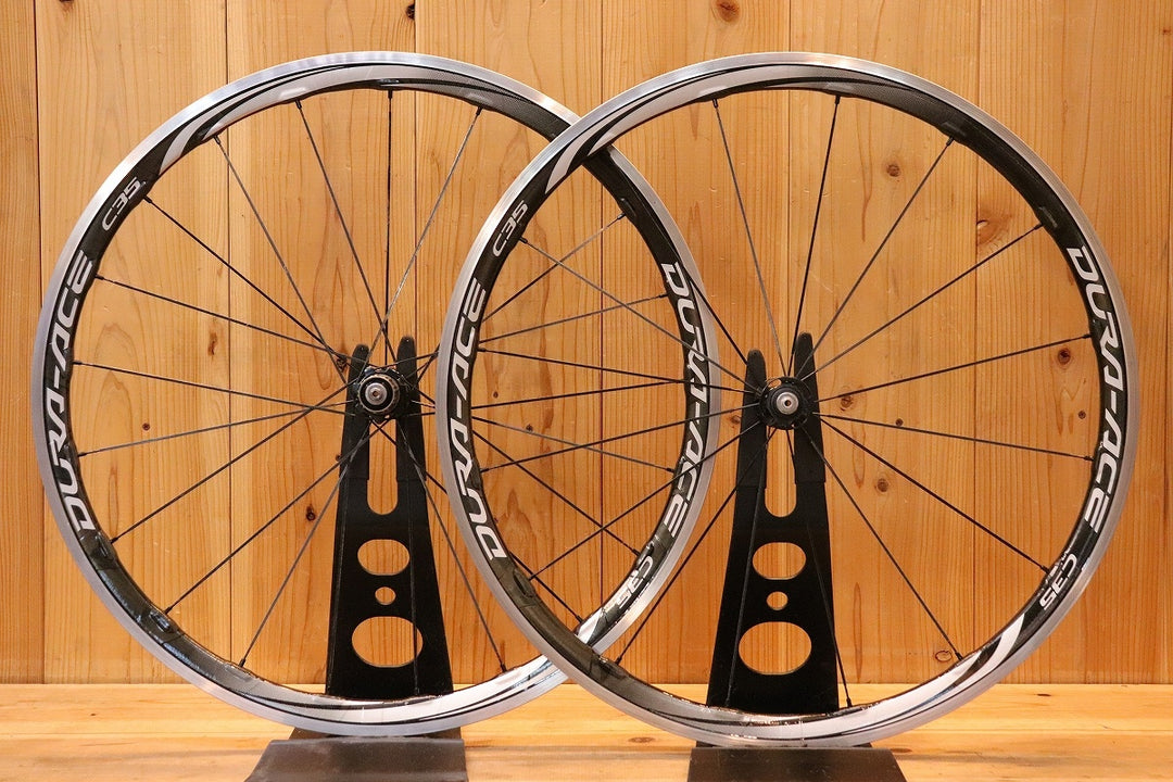 シマノ SHIMANO デュラエース DURA-ACE WH-9000 C35 CL アルミ カーボン クリンチャー ホイールセット シマノ 11S/12S ナローリム 15C 【芦屋店】