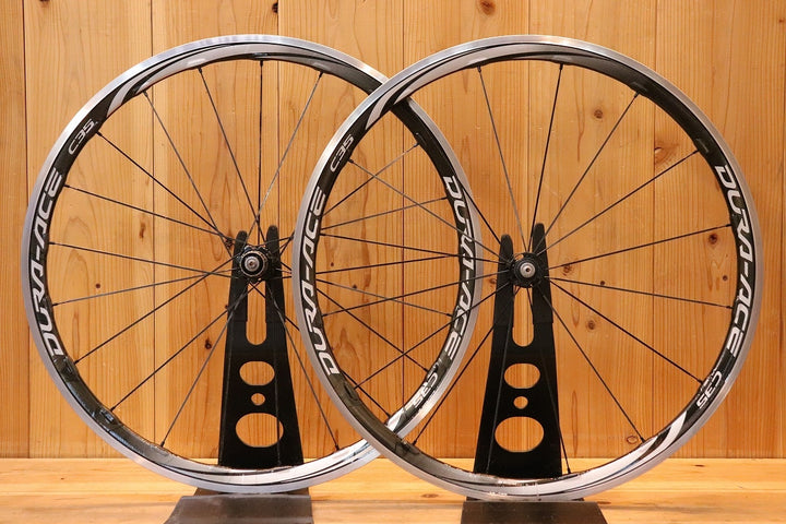 シマノ SHIMANO デュラエース DURA-ACE WH-9000 C35 CL アルミ カーボン クリンチャー ホイールセット シマノ 11S/12S ナローリム 15C 【芦屋店】