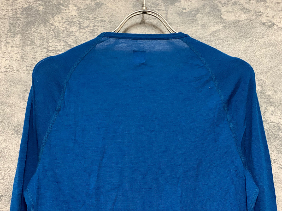 KH913 ラファ Rapha MERINO BASE LAYER LONG SLEEVE 長袖 ベースレイヤー ターコイズ S