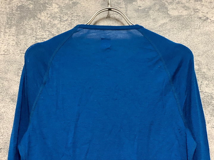 KH913 ラファ Rapha MERINO BASE LAYER LONG SLEEVE 長袖 ベースレイヤー ターコイズ S