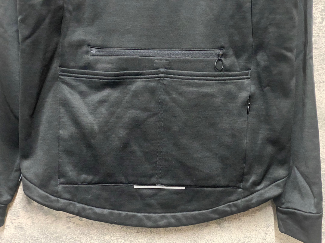 KB643 ラファ Rapha CLASSIC WINTER JERSEY 長袖 サイクルジャージ 黒 L