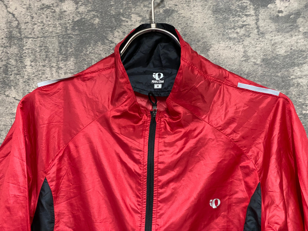 JW083 パールイズミ PEARL iZUMi 長袖 ウインドブレイカー S 赤