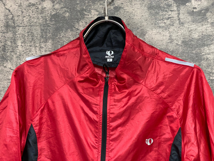 JW083 パールイズミ PEARL iZUMi 長袖 ウインドブレイカー S 赤
