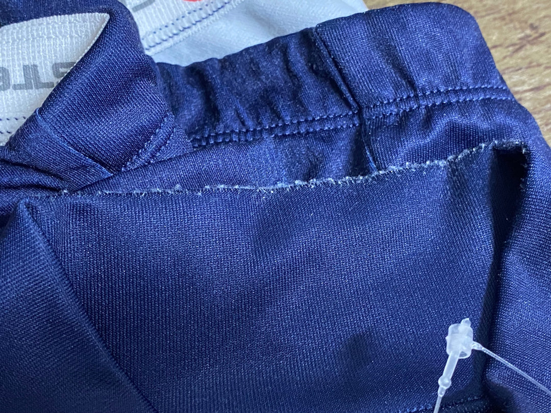 JS602 カステリ CASTELLI 長袖 サイクルジャージ ネイビー L 裏起毛 ※スレ
