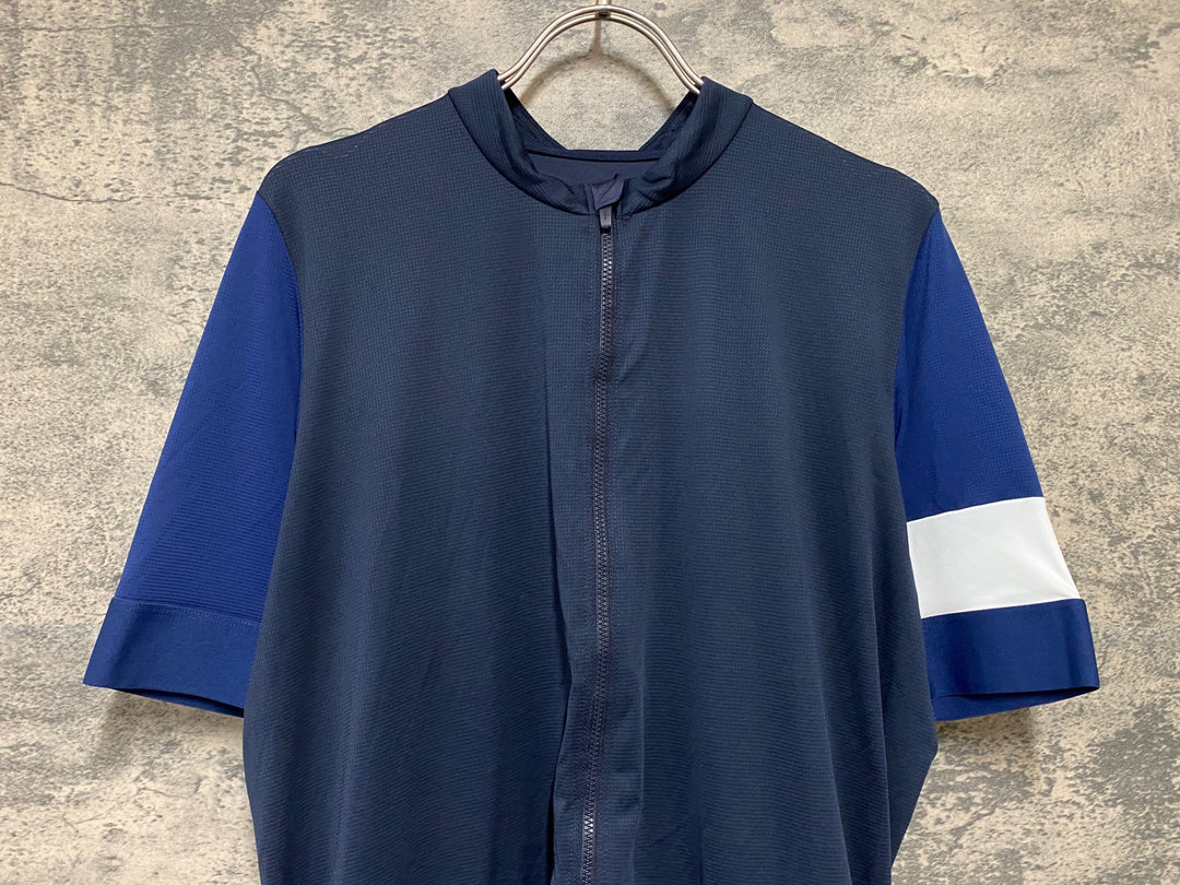 KC681 ラファ Rapha PRO TEAM TRAINING JERSEY 半袖 サイクルジャージ 濃紺 XL ※汚れ