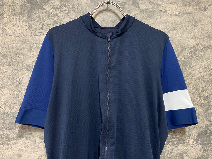 KC681 ラファ Rapha PRO TEAM TRAINING JERSEY 半袖 サイクルジャージ 濃紺 XL ※汚れ