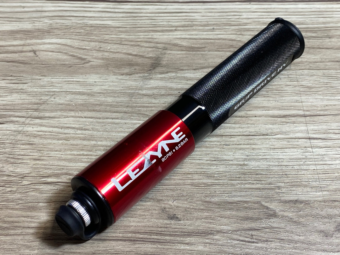 JP475 レザイン LEZYNE グリップドライブ GRIP DRIVE HV 携帯ポンプ 赤