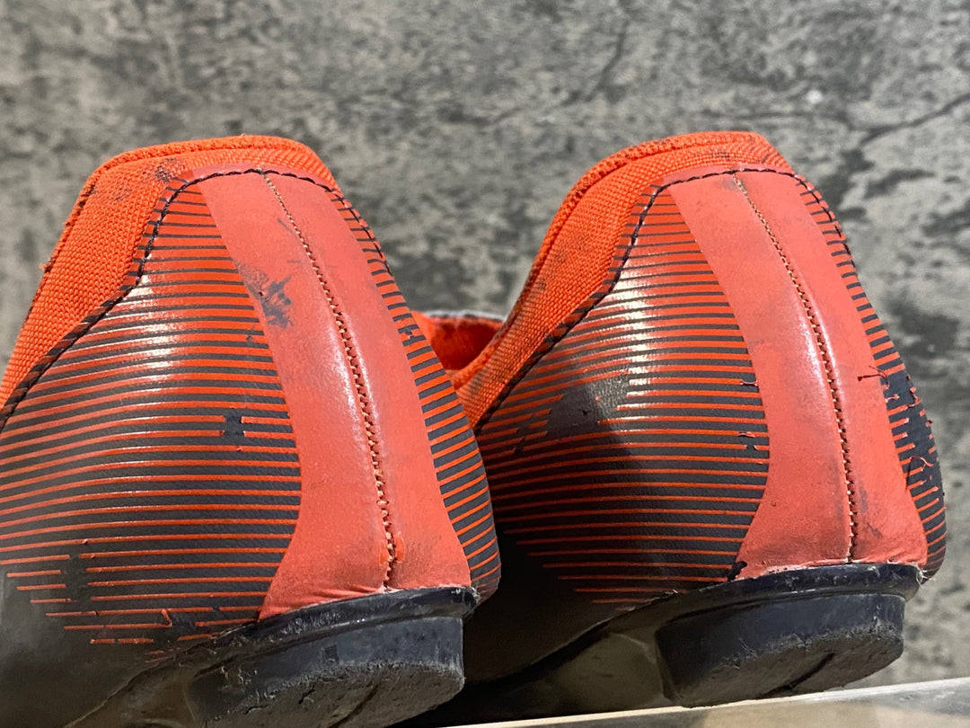 KC715 シマノ SHIMANO RP4 SHRP400 ビンディングシューズ 赤黒 EU41 3穴 ※汚れ ほつれあり