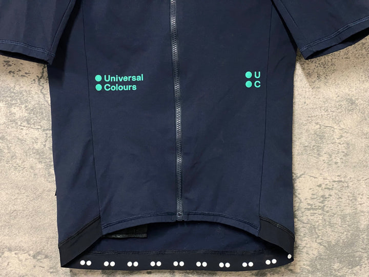 KN744 ユニバーサルカラーズ Universal Colours MONO SHORT SLEEVE JERSEY 半袖 サイクルジャージ 濃紺 XS
