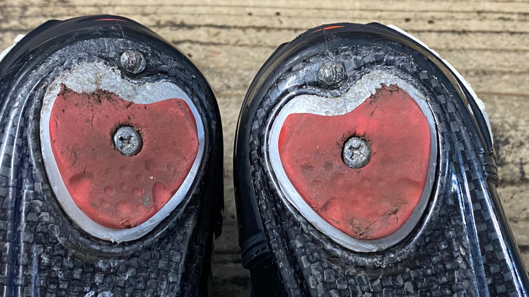 KC546 シディ SIDI WIRE VENT CARBON ビンディングシューズ 3穴 水色 EU39 1/2 ※かかと削れ
