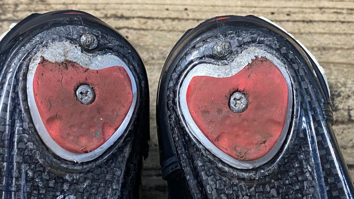 KC546 シディ SIDI WIRE VENT CARBON ビンディングシューズ 3穴 水色 EU39 1/2 ※かかと削れ
