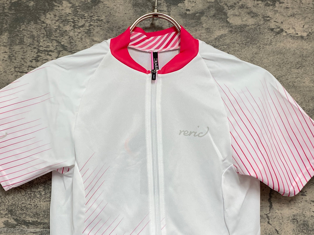 JW016 レリック reric Women's Himalia SS Jersey 半袖 サイクルジャージ S 白 レディース