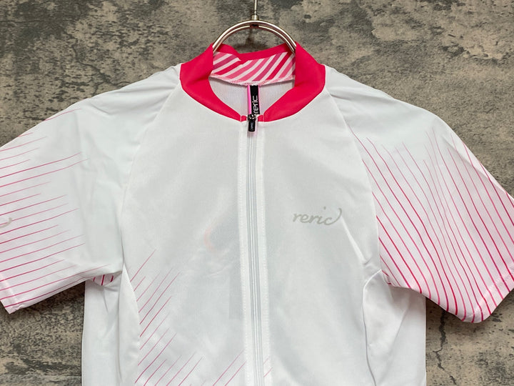 JW016 レリック reric Women's Himalia SS Jersey 半袖 サイクルジャージ S 白 レディース