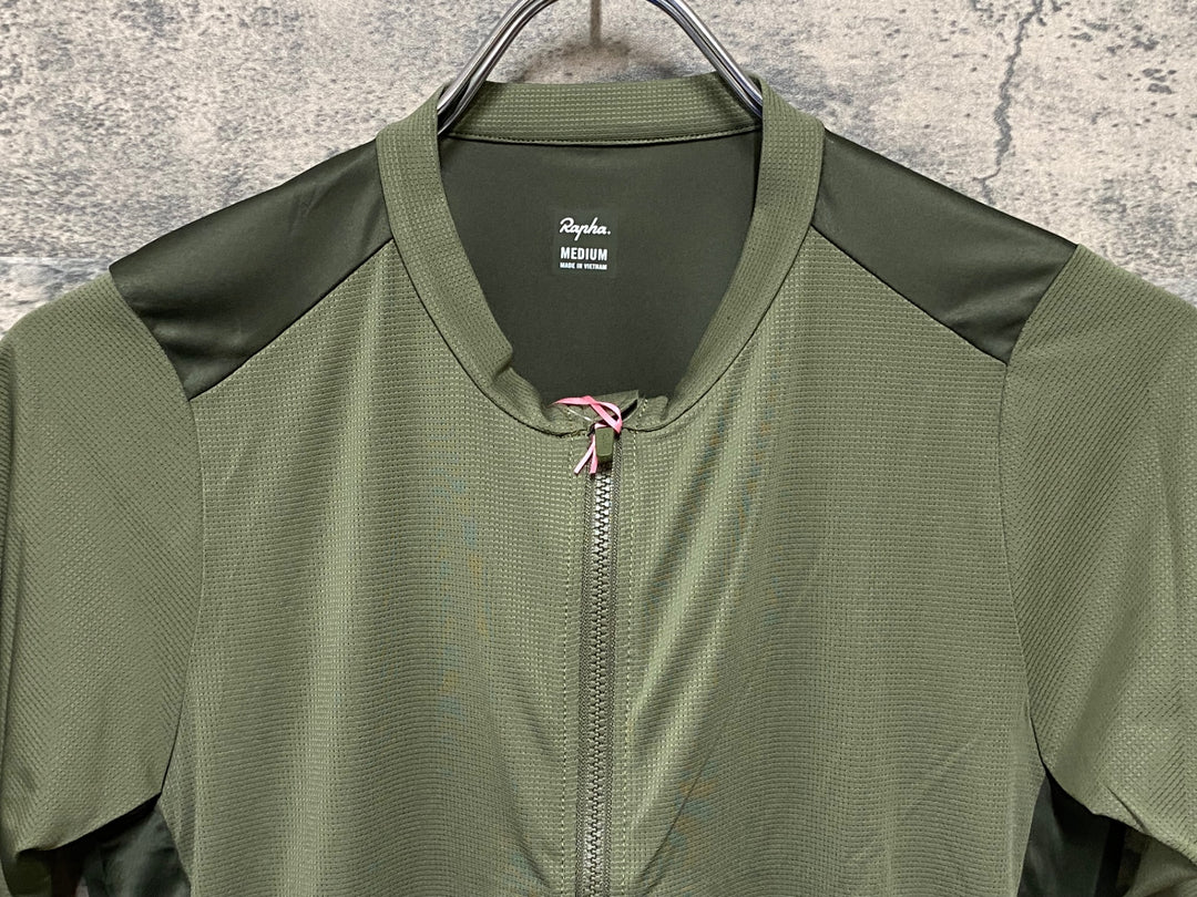 KP872 ラファ Rapha PRO TEAM TRAINING JERSEY 半袖 サイクルジャージ 緑 M